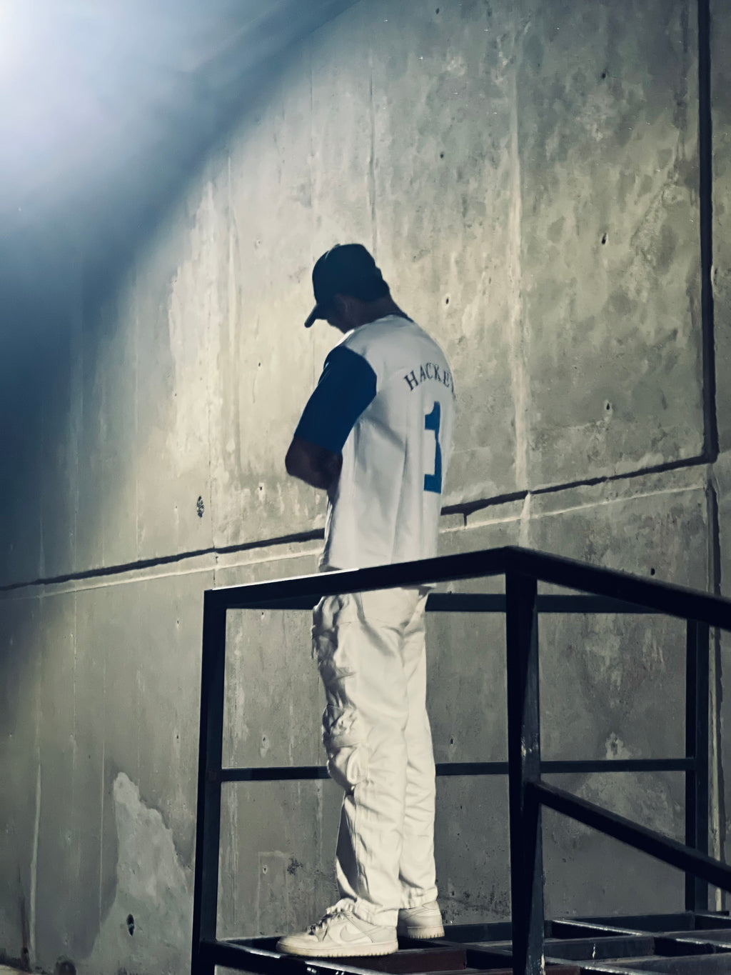 Hackett Oversized Contrast Sleeve Tee – White & Royal Blue Edition | Kas-X