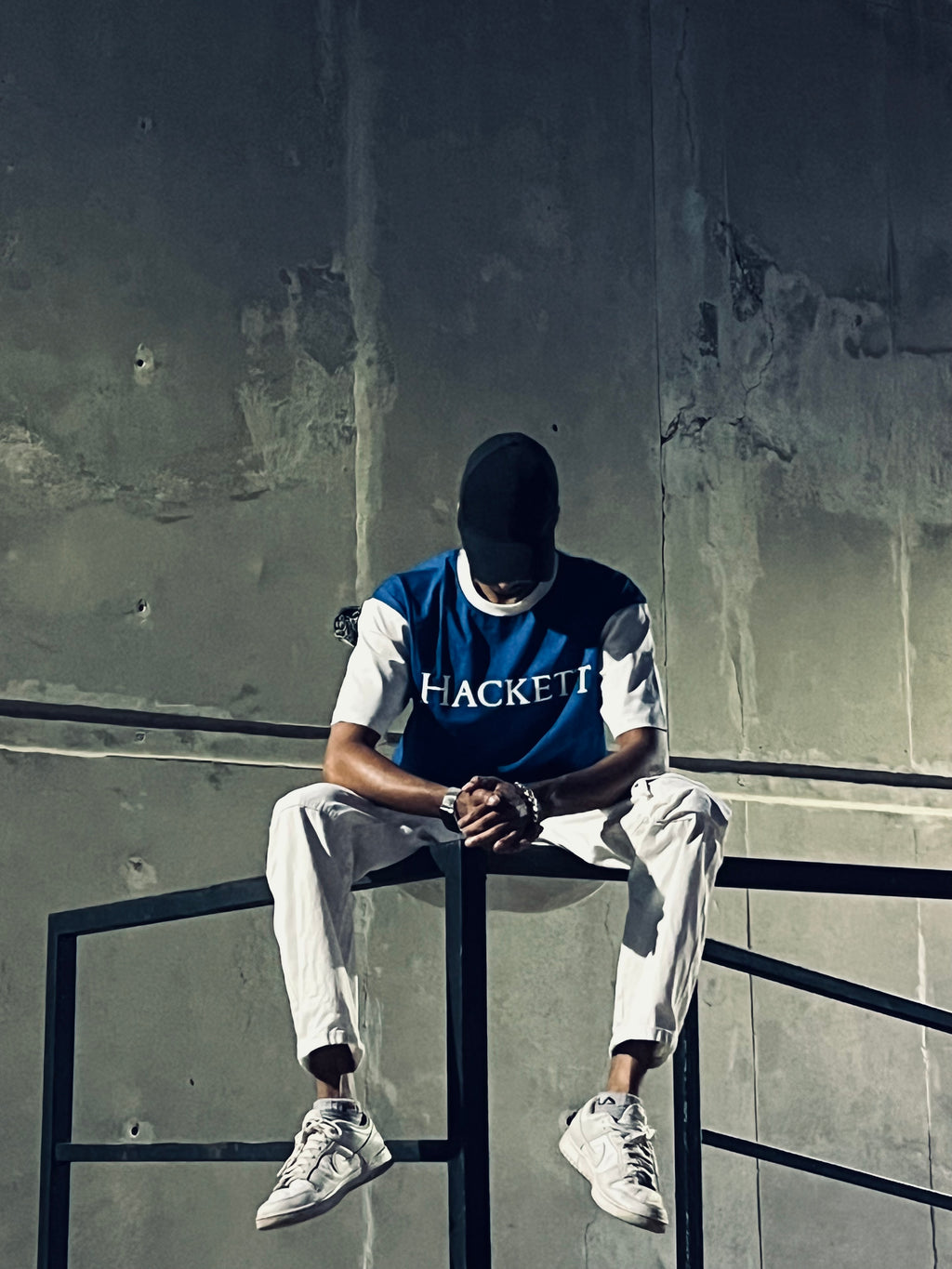 Hackett Oversized Logo Tee – Royal Blue Edition|KAS-X