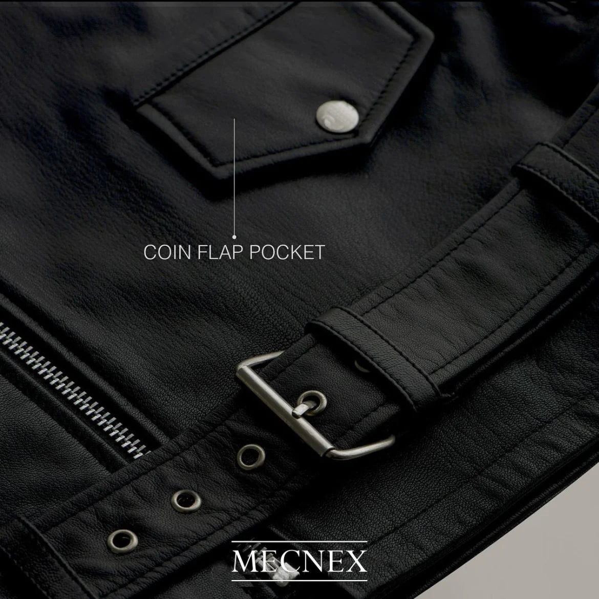 LEATHER RIDER JACKET|MECNEX-KAS-X