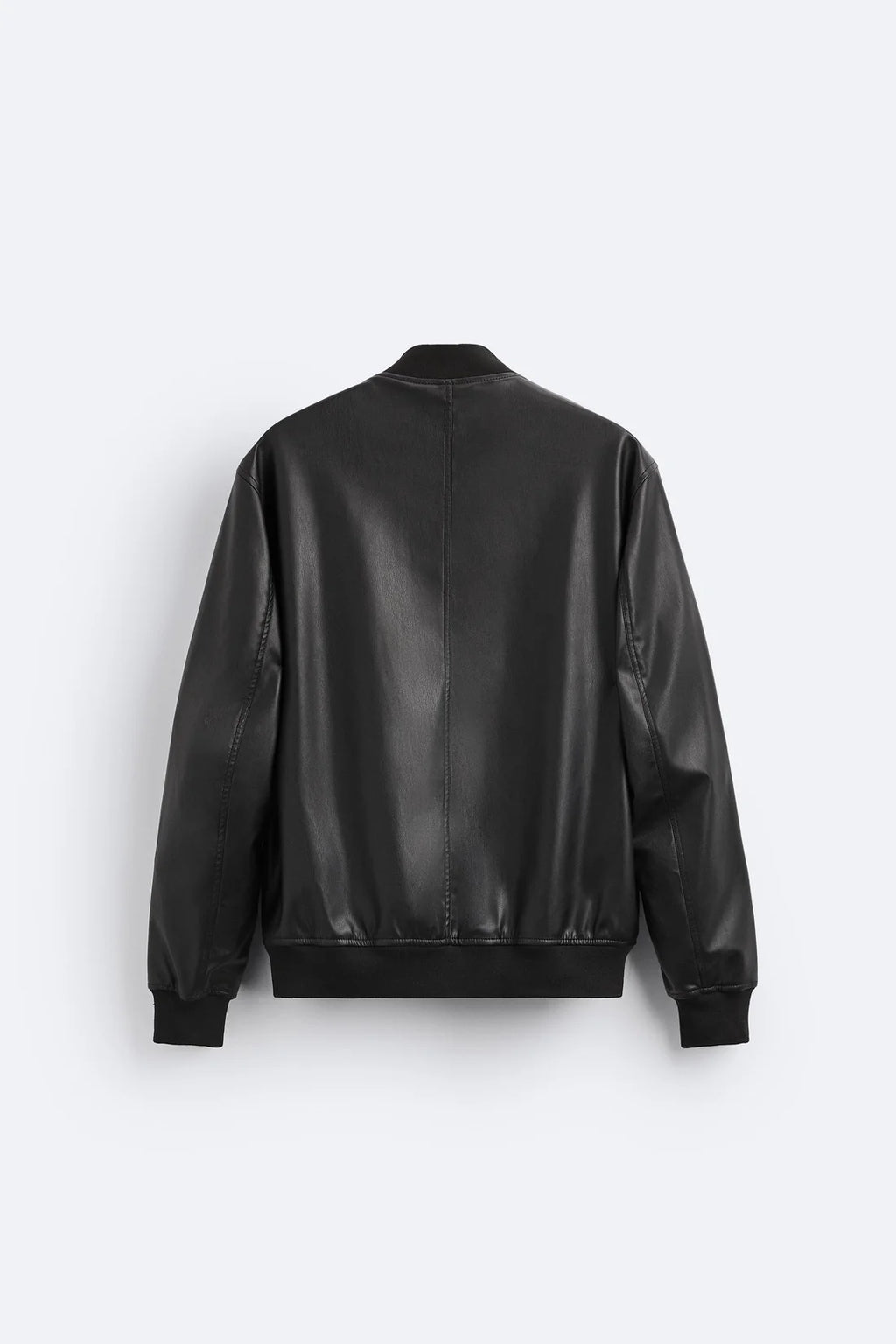 LEATHER BOMBER BLACK|MECXEN-KAS-X