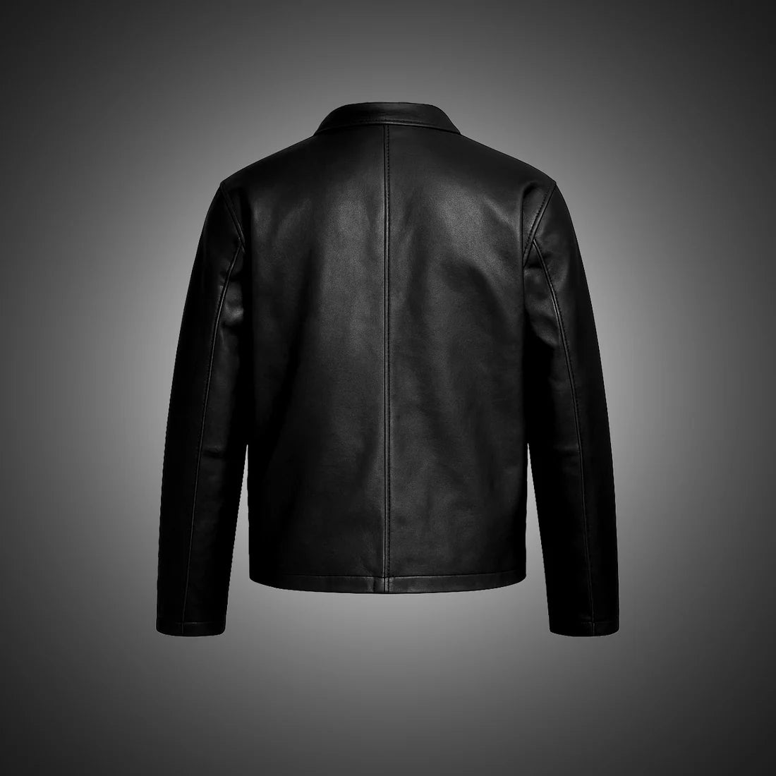 Midnight Luxe Leather Jacket|MECNEX-KAS-X