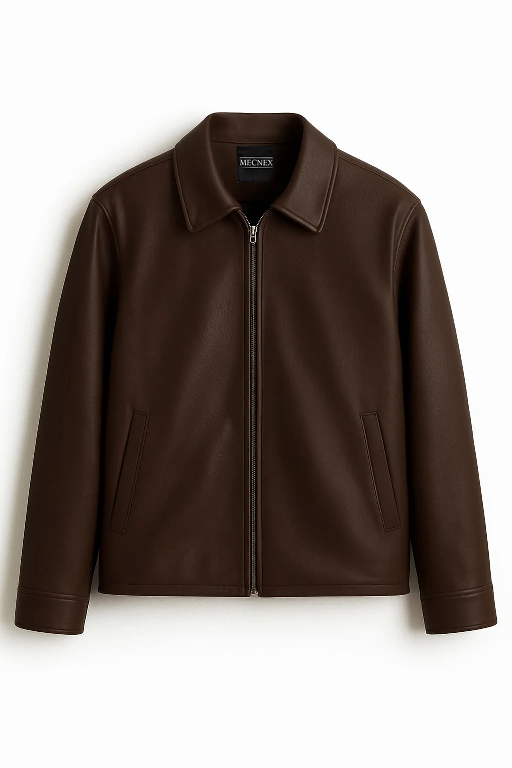 Mecnex Classic Dark Brown Zip Jacket|KAS-X