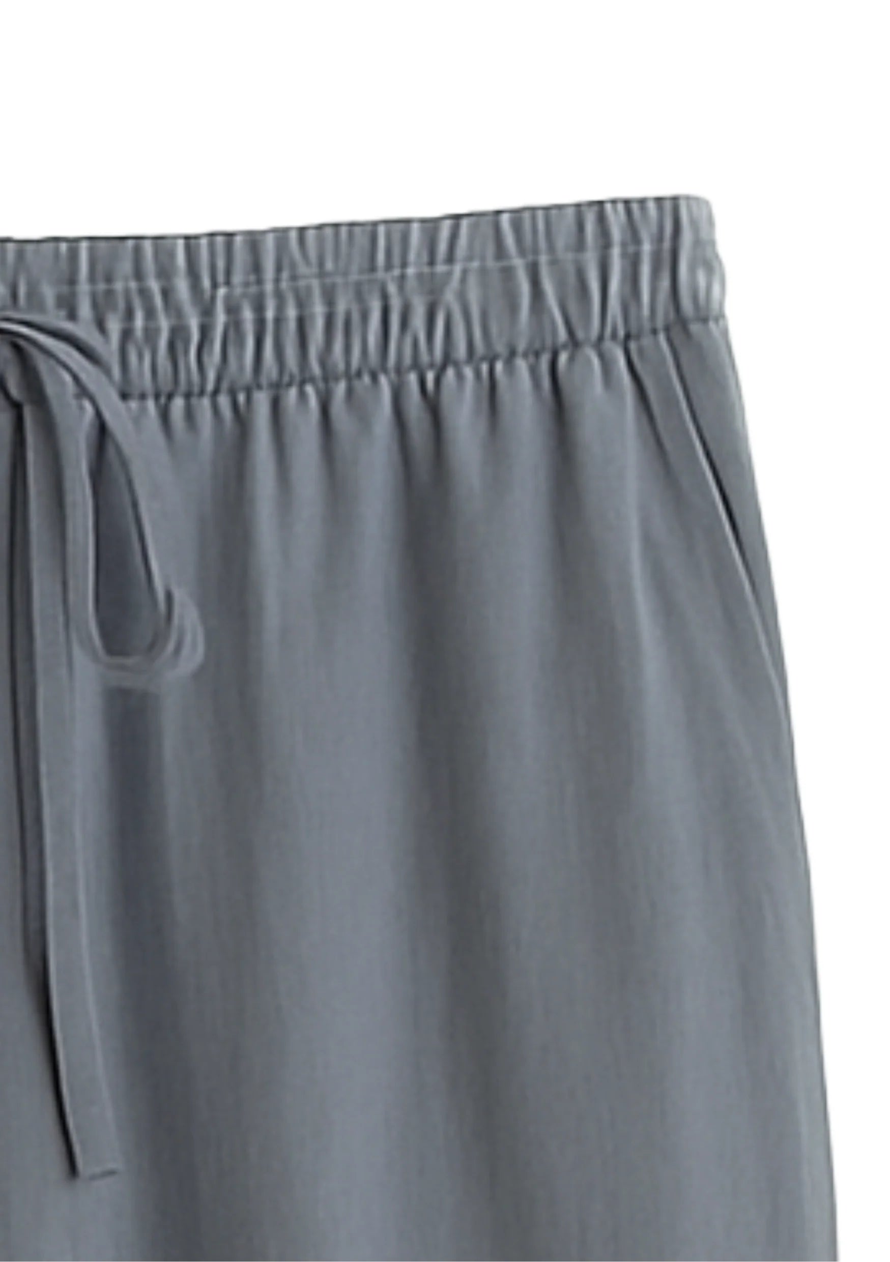 Men’s Grey Loose Fit Linen Pajama|KAS-X